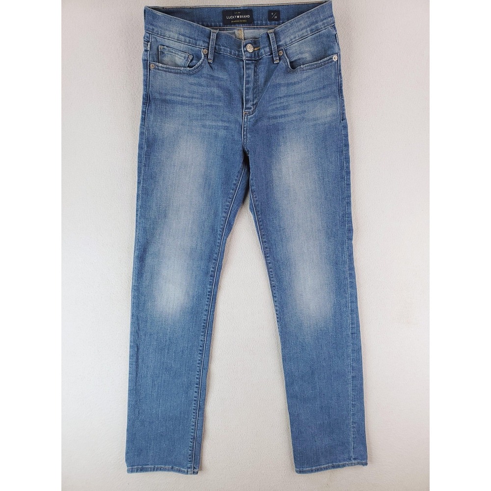 Lucky Brand Jeans Womens 6 Brooke Straight Mid Rise Stretch Denim Casual Pants